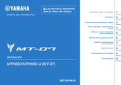 Yamaha MT-07 MTN690 2021 Manual Del Propietário