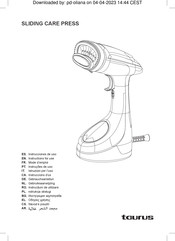 Taurus SLIDING CARE PRESS Instrucciones De Uso