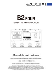 Zoom B2 FOUR Manual De Instrucciones