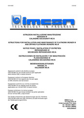 Imesa MC/A 150 Instrucciones De Instalación Y De Manutención