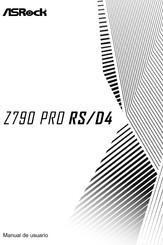 ASROCK Z790 PRO RS/D4 Manual De Usuario