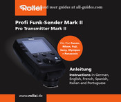 Rollei Mark II Manual De Instrucciones