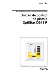 Gema OptiStar CG11-P Manual De Instrucciones Y Lista De Piezas De Recambio