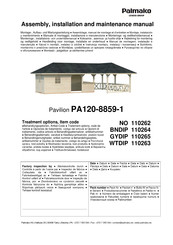 Lemeks Palmako PA120-8859-1 Instrucciones De Montaje, Instalación Y Mantenimiento