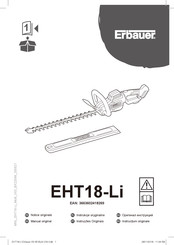 Erbauer EHT18-Li Manual Original