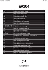 Emos EV104 Manual De Instrucciones