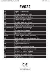 Emos EV022 Manual De Instrucciones