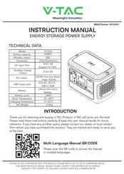 V-TAC VT-606 Manual De Instrucciones