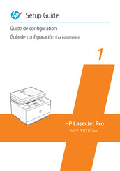 HP LaserJet Pro MFP 3101fdwe Guía De Configuración