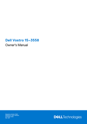 Dell Vostro 15-3558 Manual Del Propietário