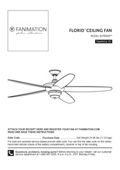 Fanimation FLORID LP8300 Serie Manual Del Usuario