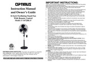 Optimus F-1672BK-F Manual De Instrucciones Y Guía Del Propietario