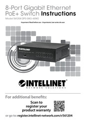 Intellinet Network Solutions IPS-08G-60W Manual De Instrucciones