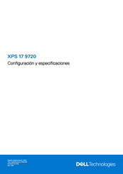 Dell XPS 17 9720 Configuración Y Especificaciones