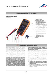 3B SCIENTIFIC PHYSICS E Instrucciones De Uso