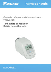 Daikin Home Controls EKRRVATR2BA Guía De Referencia