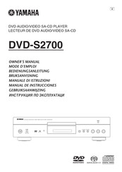 Yamaha DVD-S2700 Manual De Instrucciones