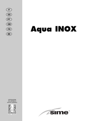 Sime AQUA INOX Serie Manual De Instrucciones