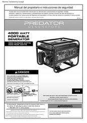 Predator 63079 Manual Del Propietario E Instrucciones De Seguridad