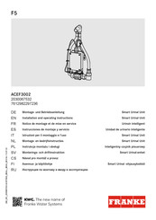 Franke ACEF3002 Instrucciones De Montaje Y Servicio