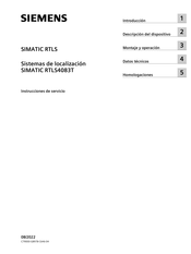 Siemens 6GT2700-5DC05 Instrucciones De Servicio