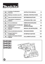 Makita DHR283ZWJU Manual De Instrucciones