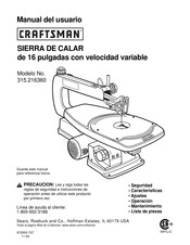 Craftsman 315.216360 Manual Del Usuario