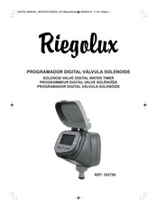 Riegolux 302799 Manual Del Usuario