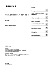 Siemens SINUMERIK 840D sl Manual De Programación