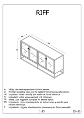 MÖBLER RIFF Instrucciones De Montaje