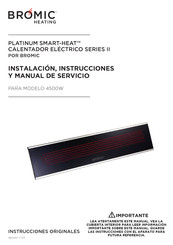 Bromic Heating PLATINUM SMART-HEAT II Serie Instrucciones Originales