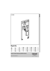 Grohe Rapid SL 38 892 Manual De Instrucciones