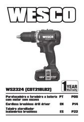 Wesco CDT218LB2 Manual De Instrucciones