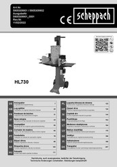 Scheppach HL730 Traduccion Del Manual De Instrucciones Originales