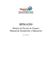 Vaporless BPM-6200 Manual De Instalación Y Operación