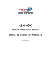 Vaporless APM-6200 Manual De Instalación Y Operación