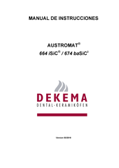 Dekema AUSTROMAT 674 baSiC2 Manual De Instrucciones