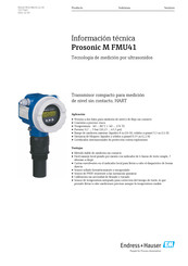 Endress+Hauser Prosonic M FMU41 Información Técnica