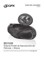 GPX BD702B Guia Del Usuario