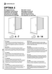 Duscholux OPTIMA 5 Instrucciones De Montaje