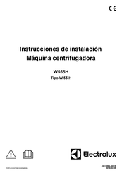 Electrolux W555H Instrucciones De Instalación