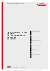 Fronius THP 300 W SH Manual De Instrucciones