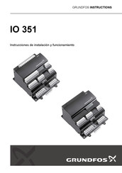 Grundfos IO 351 Instrucciones De Instalación Y Funcionamiento