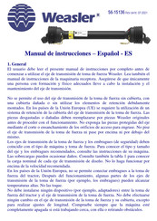 Weasler 56-15136 Manual De Instrucciones