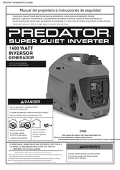 Predator 57063 Manual Del Propietario E Instrucciones De Seguridad