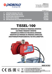 PEDROLLO TISSEL-100 Instrucciones Originales De Uso