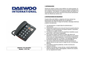 Daewoo International DTC-750 Manual De Usuario