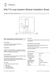 Kilsen KAL775 Instrucciones De Instalación