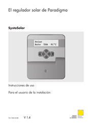 Paradigma SystaSolar Instrucciones De Uso