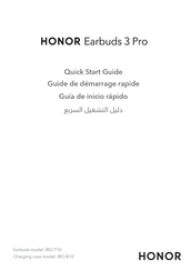 honor Earburds 3 Pro Guia De Inicio Rapido